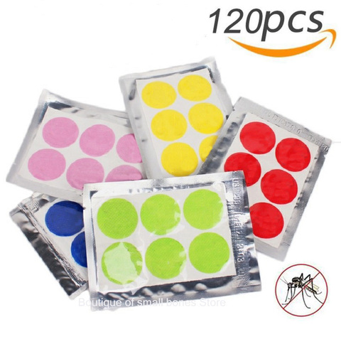 120pcs/60pcs Mosquito Stickers DIY Mosquito Repellent Stickers Patches Cartoon Smiling Face Drive Repeller ► Photo 1/6