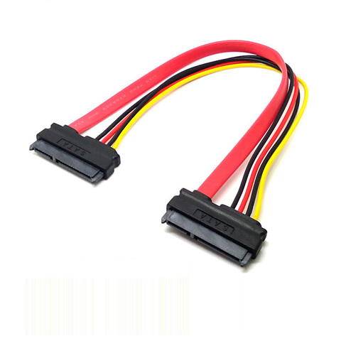 OULLX SATA Female to Female Adapter Cable Converter 22Pin Sata With 7pin+15pin FeMale to Male SATA Power Data Cable ► Photo 1/1