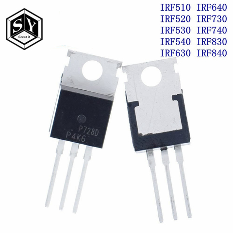 10PCS IRF510 IRF520 IRF530 IRF540 IRF630 IRF640 IRF730 IRF740 IRF830 IRF840 Transistor TO-220 TO220 ► Photo 1/3