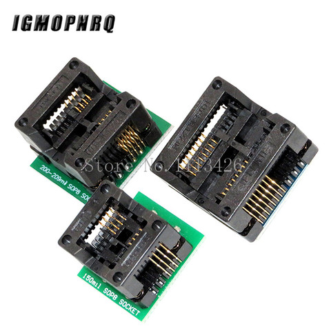 SOP16 to DIP8 Wide-body Seat Wide 150mil 200mil 208mil 300mil Programmer SOP8 Adapter Socket for EZP2010 EZP2013 CH341A IC test ► Photo 1/5