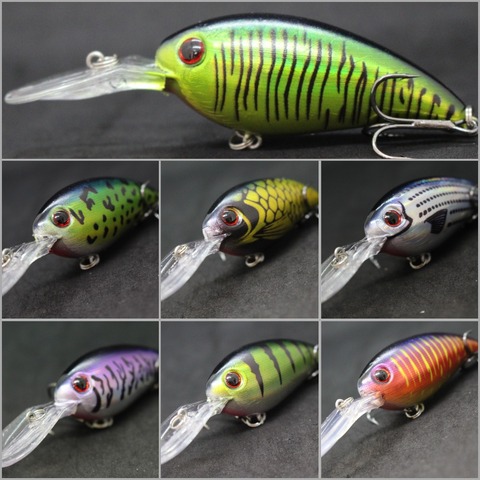 wLure 10cm 15g 4-5 Meter Diving Wild 45 degree Wobble 2 #4 Black Nickle Hooks Over 20 Colors ABS Construction Fishing Lure C55 ► Photo 1/6