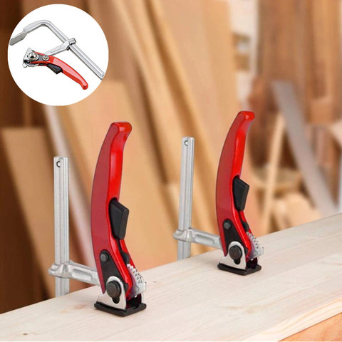 160/200/300*80mm Fast Guide Rail Clamp Carpenter F Clamp Duty Adjustable Clamping Guide Rail System Woodworking DIY Hand Tool ► Photo 1/5