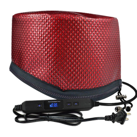 Electric Heating Hair Dryer Cap Timing Adjustable Temperature With Lcd Monitor Evaporation Cap Steamer Cap For Home Barbershop ► Photo 1/6