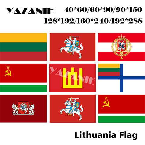 YAZANIE Any Size Flag of Lithuania State Lithuanian Army Naval Ensign of Lithuania Polish-Lithuanian Flags and Banners ► Photo 1/6