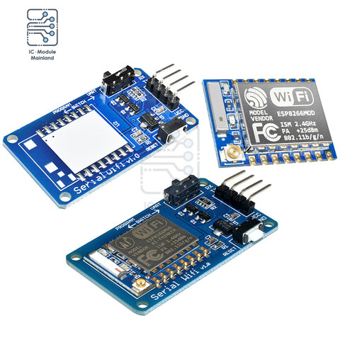 ESP8266 ESP-07 ESP07 Wifi Serial Transceiver Wireless Board Module 3.3V-5V 8N1 TTL UART Port Controller for Arduino UNO R3 ► Photo 1/6