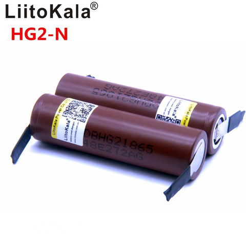 2022 Liitokala new HG2 18650 3000mAh battery 18650HG2 3.6V discharge 30A, dedicated  batteries + DIY Nickel ► Photo 1/6