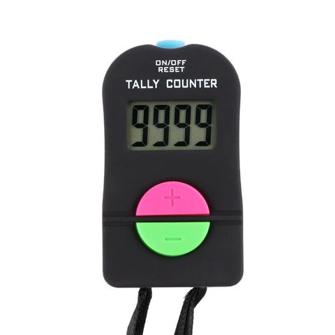 0-9999 Digital Tally Counter LCD Electronic Manual Clicker ABS Finger Counter E7CB ► Photo 1/5