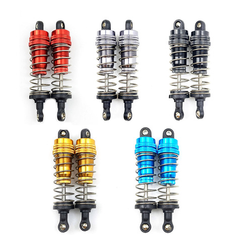 2 Pcs Aluminum oil filled Front&Rear Shock Absorber For 1/14 WLtoy 144001 1316 RC Car Crawler Short Course Truck Upgrad Part ► Photo 1/6
