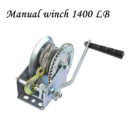 Manual winch 1400 LB winch  of wire rope ► Photo 1/5