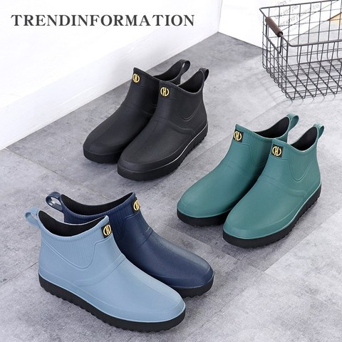 Men Bot Garden fishing Boots Waterproof For Men Hot ShoesSlip Water Shoes Short Rubber Rain Boots Men Boots Fashion Rainboots ► Photo 1/6