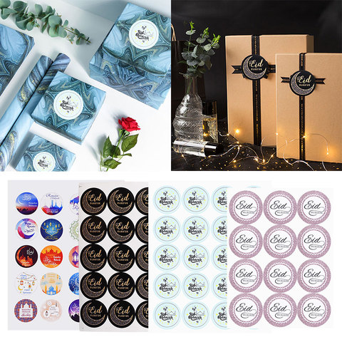 Supplies Gift Boxes Seal Label Islamic Muslim Decor Eid Mubarak Sticker Ramadan