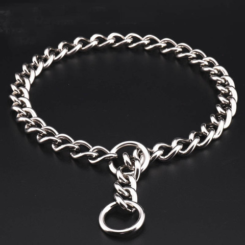 304 Stainless Steel P Chain for Dogs Training Choke Collars for Large Dogs French Bulldog German Shepherd Heavy Duty Pet Collar ► Photo 1/5