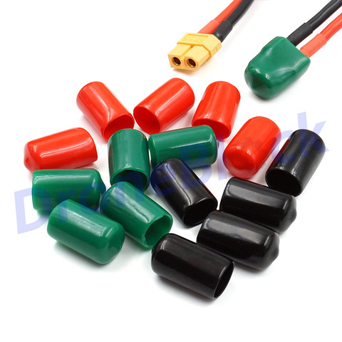 15 PCS XT60 Connector Rubber Cap Dean Plug Terminal Insulated Protective Cover Caps Sparkproof Charged/Discharged for Battery ► Photo 1/6