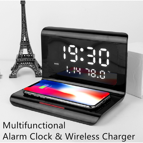 Xiaomi Iphone Huawei Etc Charger, Wireless Charging Alarm Clock