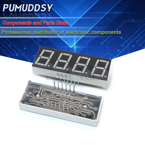 5PCS 7 segment Common Cathode Common Anode 4 Bit digital Tube 0.56inch Red LED Display LED Digital tube ► Photo 1/1