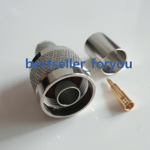 N Male Connector Plug Crimp RG8 RG213 LMR400 50-7DFB Cable RF Connector ► Photo 1/5