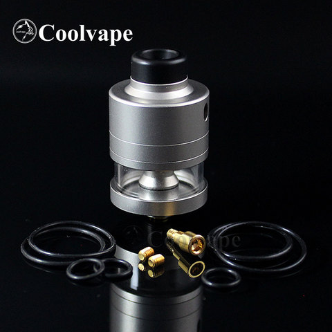 SXK Haku Riviera RDTA e cigarette atomizer 22mm 2ml 316ss Single Coil with Squonk Bottom feeder pin vs Dvarw mtl fl rta ► Photo 1/6