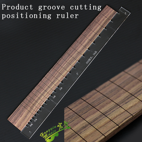 Guitar fingerboard wire groove cutting and positioning of acrylic template mold positioning ruler 21 Product 23 product manufact ► Photo 1/6