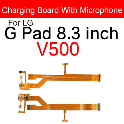 Microphone & Charger USB Jack Dock Flex Cable For LG G Pad 8.3 Inch V500 Charging Port Module Usb Connector Port Replacement ► Photo 1/1