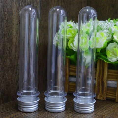 Plastic Test Tubes Clear and Transparent Candy Storage Containers with Screw Caps 40ml 10PCS ► Photo 1/6