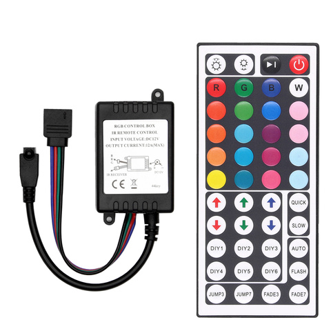 44Keys LED RGB Controller DC12V IR / RF Remote Controller for SMD 3528 5050 RGB LED Strip Lights ► Photo 1/4