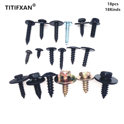 Car fender metal self-tapping screws fastener for toyota tundra vw golf peugeot 206 2006 nissan armada subaru wrx kia optima k5 ► Photo 1/5