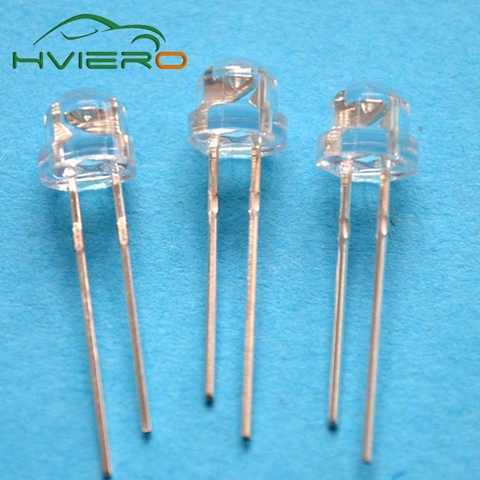 500Pcs F5 5mm Straw Hat Water Clear Emitting diodes Ultra Bright White Blue Green Yellow Red Wide Angle Bright Wide Angle bulb ► Photo 1/6