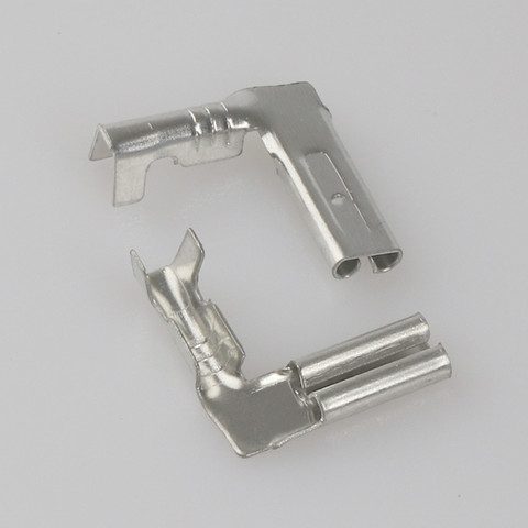 100 sets(200PCS) 2.8mm flag type brass terminal with pvc cover Connector ► Photo 1/5