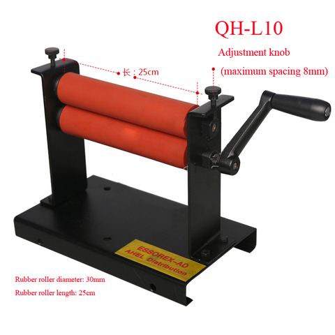 manual Cold Roll Laminator QH-L10 cold heading machine 25cm rubber roller length Laminating machine 1pc ► Photo 1/6