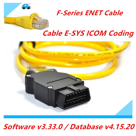 BMW ENET (Ethernet to OBD) Interface Cable E-SYS ICOM Coding F