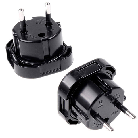 New Travel UK To EU 240V Adapters High Quality Euro Plug AC Power Charger Adapter Converter Socket Black Mayitr ► Photo 1/6