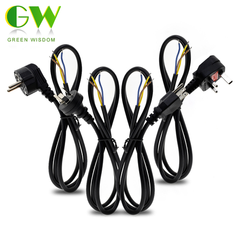EU US UK AU Plug Power Wire Electrical Wire 1.5M Power Cord AC DC Wire Black Power Supply Extension Cable ► Photo 1/6