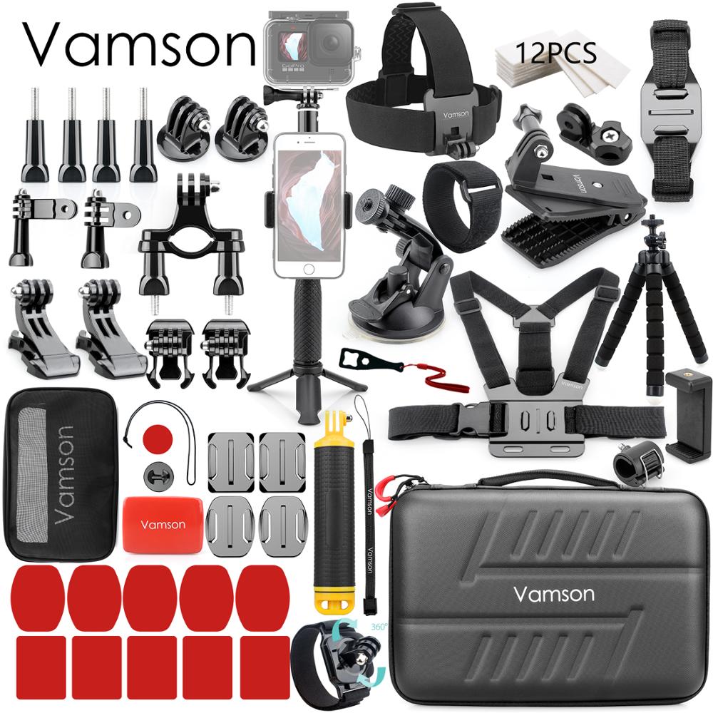 history & Review on Vamson for Gopro Accessories set for go pro hero 9 8 7 6 5 kit mount for SJCAM for DJI Osmo Action for yi 4k for