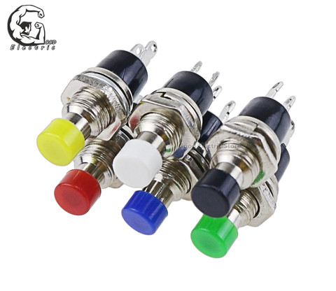 6pcs PBS-110 Mini Momentary Push Button Switch for Model Railway Hobby 7mm pbs110 red yellow green blue black white ► Photo 1/6