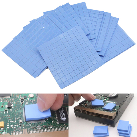 100Pcs Thermal Pad GPU CPU Heatsink Cooling Conductive Silicone Pad 10*10*0.5mm ► Photo 1/4