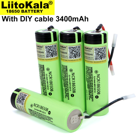 1-20PCS Liitokala new original NCR18650B 3.7V 3400mAh 18650 rechargeable lithium battery for  battery + DIY Linie ► Photo 1/4