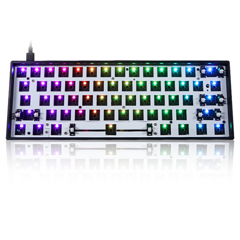 GK61 GK61X GK61XS RGB Hot Swap Programmable Wired Bluetooth split spacebar Cherry MX Switches Mechanical keyboard DIY kit ► Photo 1/6