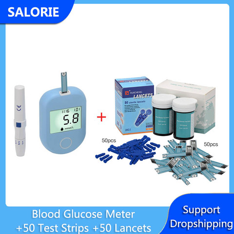 Medical Blood Sugar Tester Diabetes Glucose Meter Glucose Sugar Testing Machine Test Strips Diabetes Lancets Blood Test Finger ► Photo 1/6