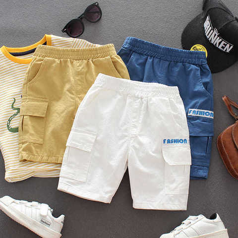 Boys Summer Shorts Children's Cotton Tooling Pants Baby Casual Shorts Little Boy Five-Point Pants ► Photo 1/6