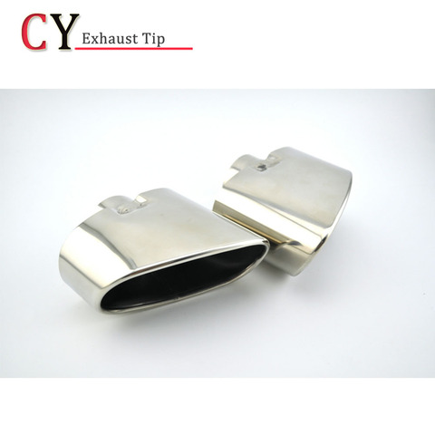 1 Pair Chrome Exhaust Tail Pipe Muffler Tip Stainless Steel For BMW X5 E70 2008-2013 auto accessories ► Photo 1/6