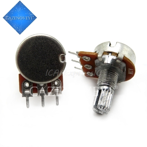 2pcs/lot Imports diaphragm 148 single - potentiometer A105 handle length 15MM flowers with 41 points step A1M In Stock ► Photo 1/1