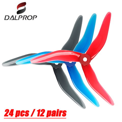 24 pcs/12 Pair DALPROP Nepal N1 5143 3 Blade FPV Propeller CW CCW POPO Freestyle for RC Drone FPV Racing ► Photo 1/6