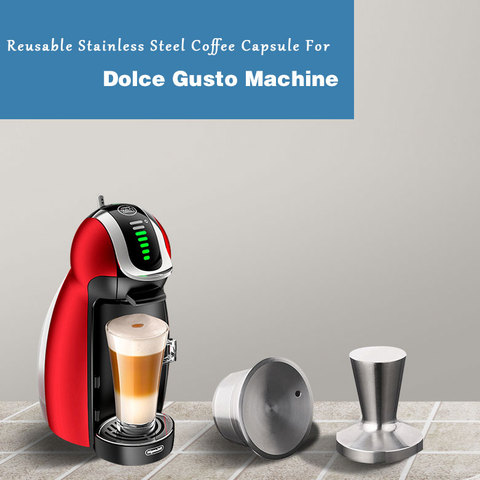 Stainless Steel Dolce Gusto Filter Baskets Capsule Dripper Reusable Capsula For Dolce Gusto Refillable Metal Dolce Gusto Pod Cup ► Photo 1/6