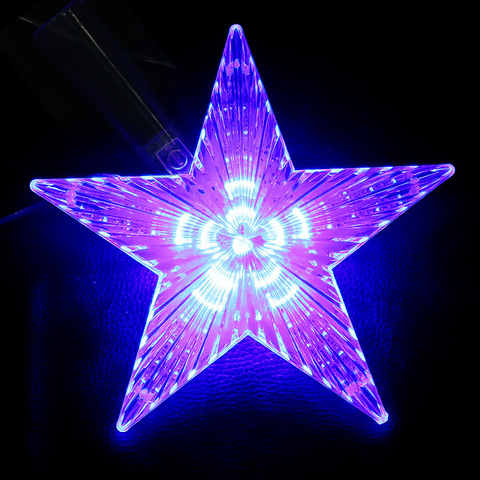 8 Modes Play LED Star Light 22CM Big Star Waterproof LED Single String Light AC220V Hang on Christmas Tree Decoration Light ► Photo 1/6