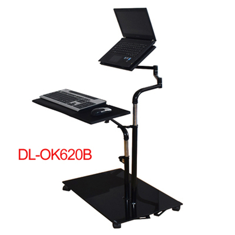 DL OK620 Bedside Moving Laptop Stand Adjustable Sofa Computer Holder Mount +Keyboard Holder Rotating Laptop Table Lapdes ► Photo 1/2