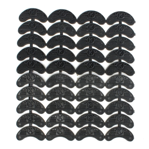 40PCS 20-Pair Rubber Heel Savers Toe Plates Taps DIY Shoe Repair Pads Size:56*24*3.1MM ► Photo 1/5