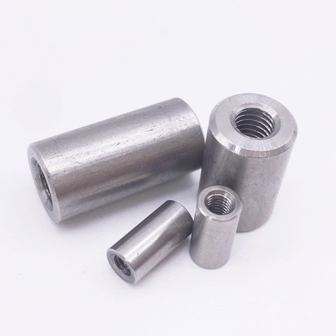 Wkooa 50Pcs Round Coupling Nuts Long Nut Threads M3 M4 M5 M6 Stainless Nuts ► Photo 1/1