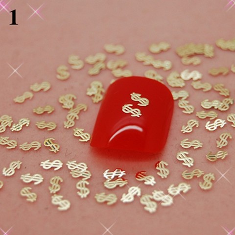 More than 700pcs/pack One Style,  Available Gold Nail Art Metal Sticker Decoration, Metallic Sticker +High Quality  K21 ► Photo 1/6