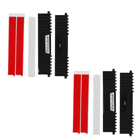 2Pcs Desktop Computer Memory Bank Aluminum Cooling Fin for DDR / DDR2 / DDR3 / DDR4 Desktop Heatsink ► Photo 1/6