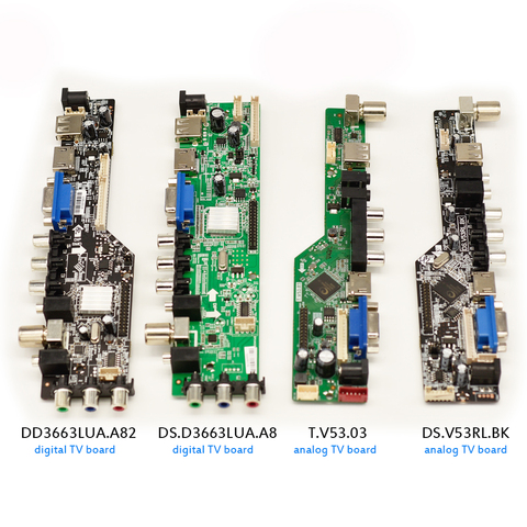 Universal LCD TV Controller Driver Board v53 D3663lua  analog/digital TV motherboard 8.9-42